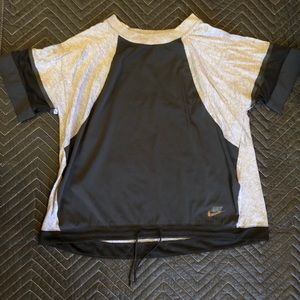 Nike laced workout top